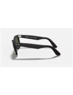 Anteojos Lentes de Sol Ray Ban Wayfarer RB2140F 901S 52-22 Negro mate/verde - Imagen 3