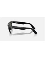 Anteojos Lentes de Sol Ray Ban Wayfarer RB2140F 901 52-22 Negro pulido/verde - Imagen 4