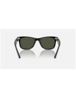 Anteojos Lentes de Sol Ray Ban Wayfarer RB2140F 901 52-22 Negro pulido/verde - Imagen 5