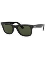 Anteojos Lentes de Sol Ray Ban Wayfarer RB2140F 901 54-22 Negro pulido/verde