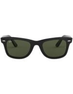 Anteojos Lentes de Sol Ray Ban Wayfarer RB2140F 901 54-22 Negro pulido/verde - Imagen 5