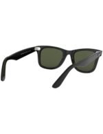 Anteojos Lentes de Sol Ray Ban Wayfarer RB2140F 901 54-22 Negro pulido/verde - Imagen 6