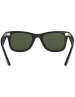 Anteojos Lentes de Sol Ray Ban Wayfarer RB2140F 901 54-22 Negro pulido/verde - Imagen 7