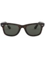 Anteojos Lentes de Sol Ray Ban Wayfarer Rb2140F Tortuga/Verde Polarizado 54-22 - Imagen 2
