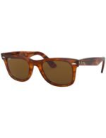 Anteojos Lentes de Sol Ray Ban Wayfarer RB2140F 954 54-22 Habana rayada/marrón