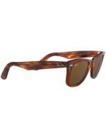 Anteojos Lentes de Sol Ray Ban Wayfarer RB2140F 954 54-22 Habana rayada/marrón - Imagen 5