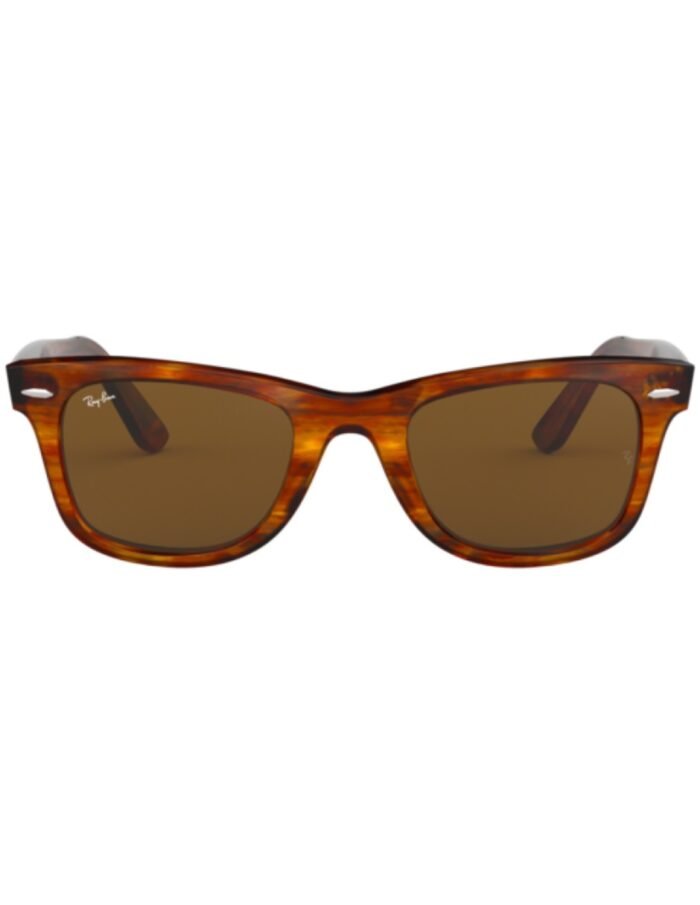 Anteojos Lentes de Sol Ray Ban Wayfarer RB2140F 954 54-22 Habana rayada/marrón - Imagen 6
