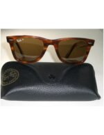 Anteojos Lentes de Sol Ray Ban Wayfarer RB2140F 954 54-22 Habana rayada/marrón - Imagen 7