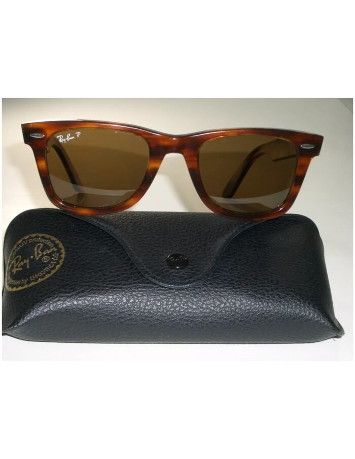 Anteojos Lentes de Sol Ray Ban Wayfarer RB2140F 954 54-22 Habana rayada/marrón - Imagen 7
