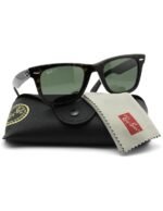 Anteojos Lentes de Sol Ray Ban Wayfarer Rb2140 Tortuga/Verde Polarizado 50-22 - Imagen 8