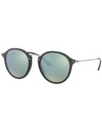 Anteojos Lentes de Sol Ray Ban Round Fleck RB2447F Negro Plata/Plata 49-21