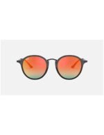 Anteojos Lentes de Sol Ray Ban Round Fleck RB2447F Negro Degrade/naranja 49-21 - Imagen 2