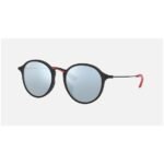 Anteojos Lentes de Sol Ray Ban Round Fleck RB2447MF F61430 52-21 Negro/plata