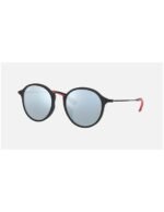 Anteojos Lentes de Sol Ray Ban Round Fleck RB2447MF F61430 52-21 Negro/plata