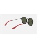 Anteojos Lentes de Sol Ray Ban Round Fleck RB2447MF F61430 52-21 Negro/plata - Imagen 7