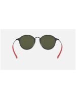 Anteojos Lentes de Sol Ray Ban Round Fleck RB2447MF F61531 52-21 Azul/gris - Imagen 4
