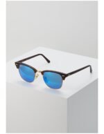 Anteojos Lentes de Sol Ray Ban Clubmaster RB3016 Espejo azul/tortuga mate 51-21 - Imagen 3