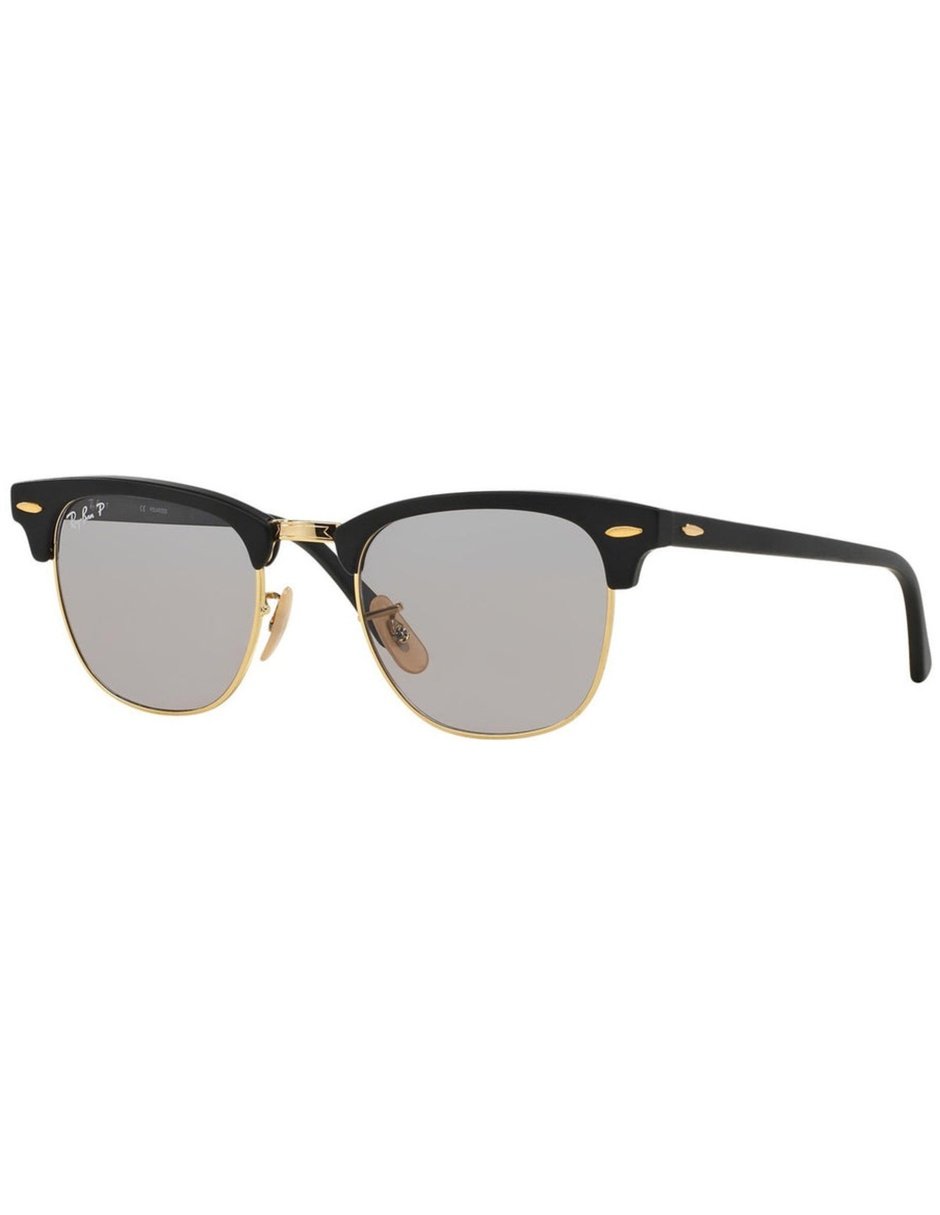 RB3016_901SP2_51-21_Pola_1 Anteojos Lentes de Sol Ray Ban Polarizado Clubmaster Rb3016 901Sp2 51-21 - Imagen 1