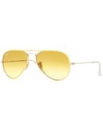 Anteojos Lentes de Sol Ray Ban Aviator RB3025JM Degrade dorado/amarillo 58-14