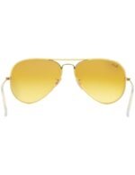 Anteojos Lentes de Sol Ray Ban Aviator RB3025JM Degrade dorado/amarillo 58-14 - Imagen 4