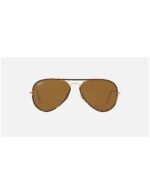 Anteojos Lentes de Sol Ray Ban Aviator RB3025JM 001 58-14  Oro pulido/marrón - Imagen 2