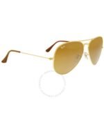 Anteojos Lentes de Sol Ray Ban Aviator RB3025JM 001 58-14  Oro pulido/marrón - Imagen 4