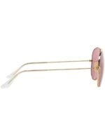 Anteojos Lentes de Sol Ray Ban Aviator RB3025 00115 58-14  Espejo dorado y rosa - Imagen 3