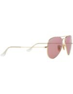 Anteojos Lentes de Sol Ray Ban Aviator RB3025 00115 58-14  Espejo dorado y rosa - Imagen 7