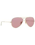 Anteojos Lentes de Sol Ray Ban Aviator RB3025 00115 58-14  Espejo dorado y rosa - Imagen 8