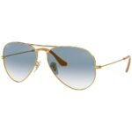 Anteojos Lentes de Sol Ray Ban Aviator RB3025 0013F 58-14  Degrade dorado/azul