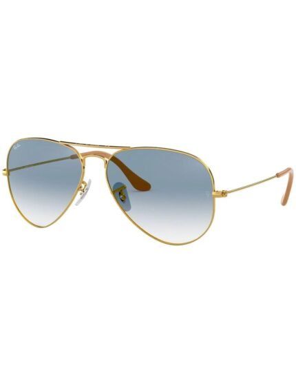 Anteojos Lentes de Sol Ray Ban Aviator RB3025 0013F 58-14 Degrade dorado/azul