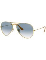 Anteojos Lentes de Sol Ray Ban Aviator RB3025 0013F 62-14  Degrade dorado/azul