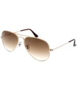 Anteojos Lentes de Sol Ray Ban Aviator RB3025 Degrade dorado/marrón 58-14 - Imagen 2