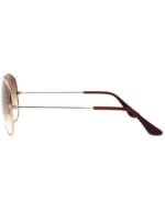 Anteojos Lentes de Sol Ray Ban Aviator RB3025 Degrade dorado/marrón 58-14 - Imagen 4