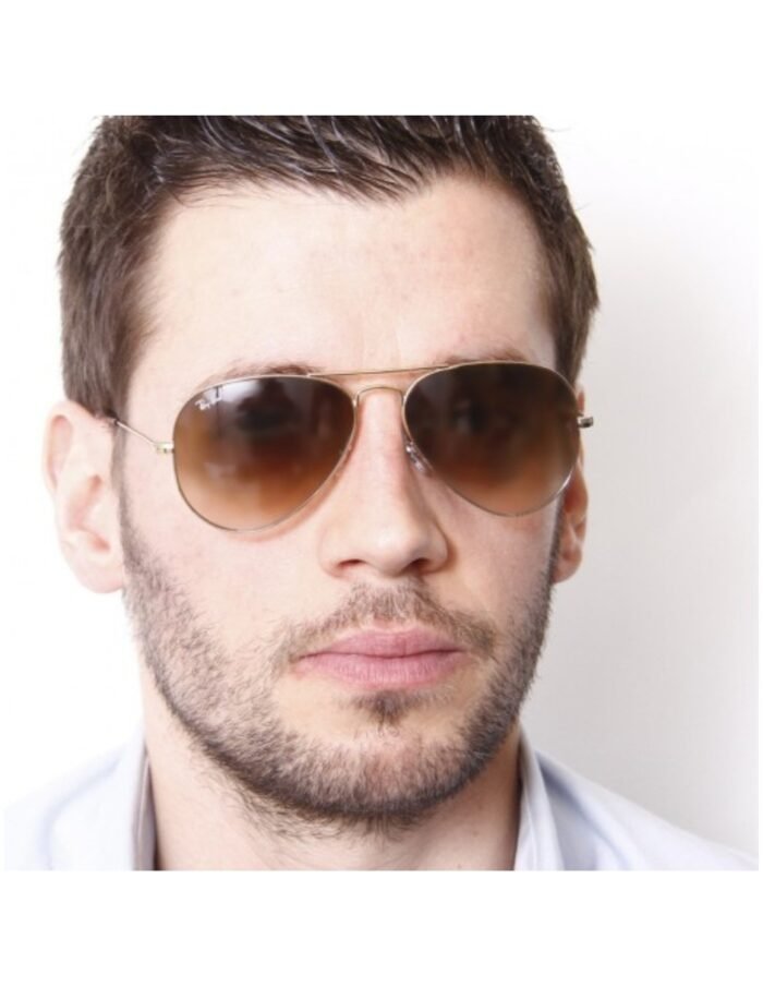 Anteojos Lentes de Sol Ray Ban Aviator RB3025 Degrade dorado/marrón  58-14 - Imagen 6