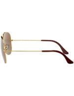 Anteojos Lentes de Sol Ray Ban Aviator Rb3025 Polarizado Dorado/Marrón 62-14 - Imagen 2