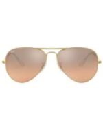 Anteojos Lentes de Sol Ray Ban Aviator Rb3025 Polarizado Dorado/Marrón 62-14 - Imagen 4