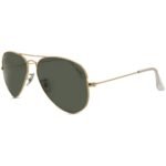 Anteojos Lentes de Sol Ray Ban Aviator Rb3025 Polarizado Dorado/Verde 58-14