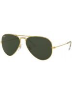 Anteojos Lentes de Sol Ray Ban Aviator RB3025 001 62-14  Oro/degradado verde - Imagen 2
