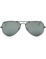 Anteojos Lentes de Sol Ray Ban Aviator RB3025 Espejo negro/plateado 58-14 - Imagen 2