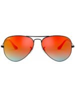 Anteojos Lentes de Sol Ray Ban Aviator RB3025 Espejo de bronce/rojo 55-14 - Imagen 2