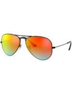 Anteojos Lentes de Sol Ray Ban Aviator RB3025 Espejo de bronce/rojo 55-14 - Imagen 3