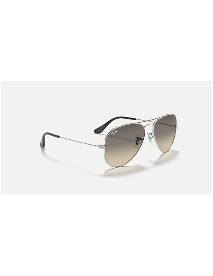 Anteojos Lentes de Sol Ray Ban Aviator RB3025 Degrade de plata/gris  62-14 - Imagen 6