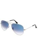 Anteojos Lentes de Sol Ray Ban Aviator RB3025 Degrade plateado/azul  58-14 - Imagen 2