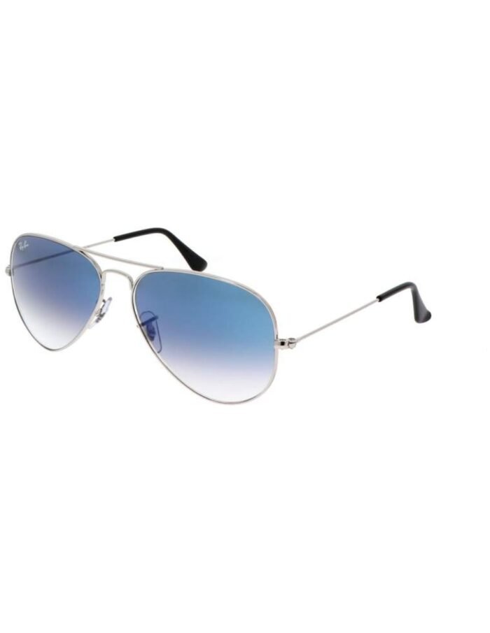 Anteojos Lentes de Sol Ray Ban Aviator RB3025 Degrade plateado/azul  58-14 - Imagen 2