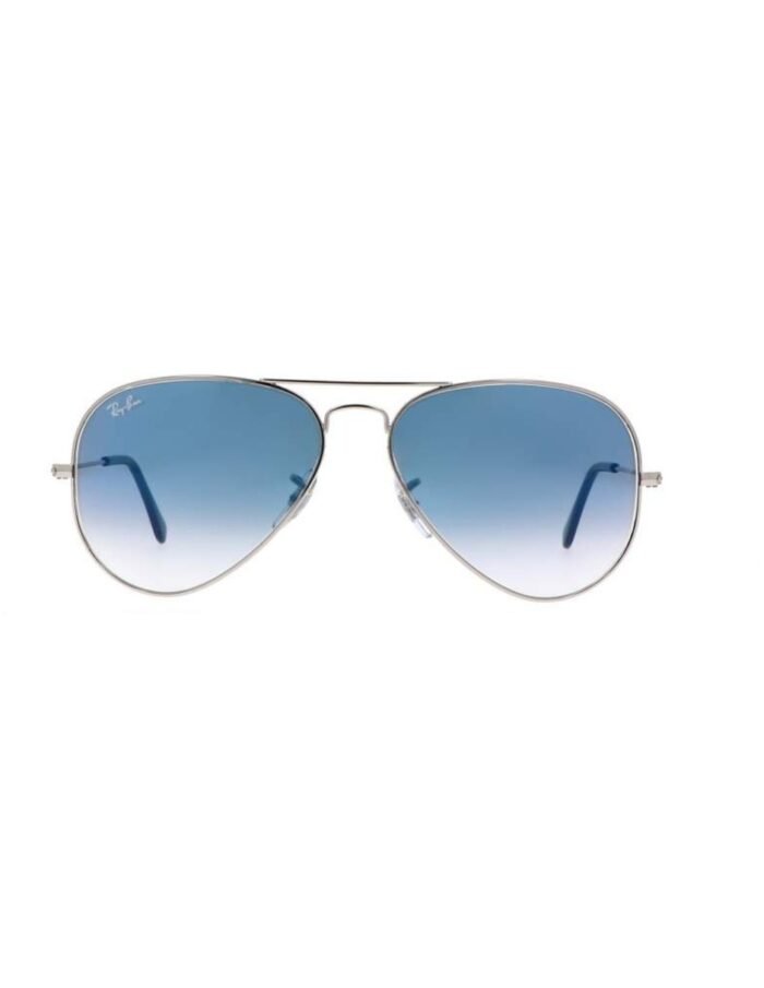 Anteojos Lentes de Sol Ray Ban Aviator RB3025 Degrade plateado/azul  58-14 - Imagen 3