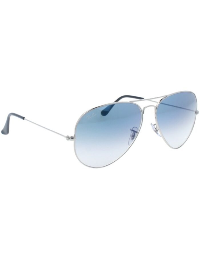 Anteojos Lentes de Sol Ray Ban Aviator RB3025 Degrade plateado/azul  58-14 - Imagen 5