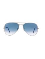 Anteojos Lentes de Sol Ray Ban Aviator RB3025 Degrade plateado/azul  62-14 - Imagen 3