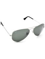 Anteojos Lentes de Sol Ray Ban Aviator Rb3025 003 58-14  Polarizado Plata/Verde - Imagen 5