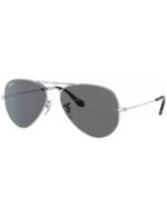 Anteojos Lentes de Sol Ray Ban Aviator Rb3025 003 58-14  Polarizado Plata/Verde - Imagen 6